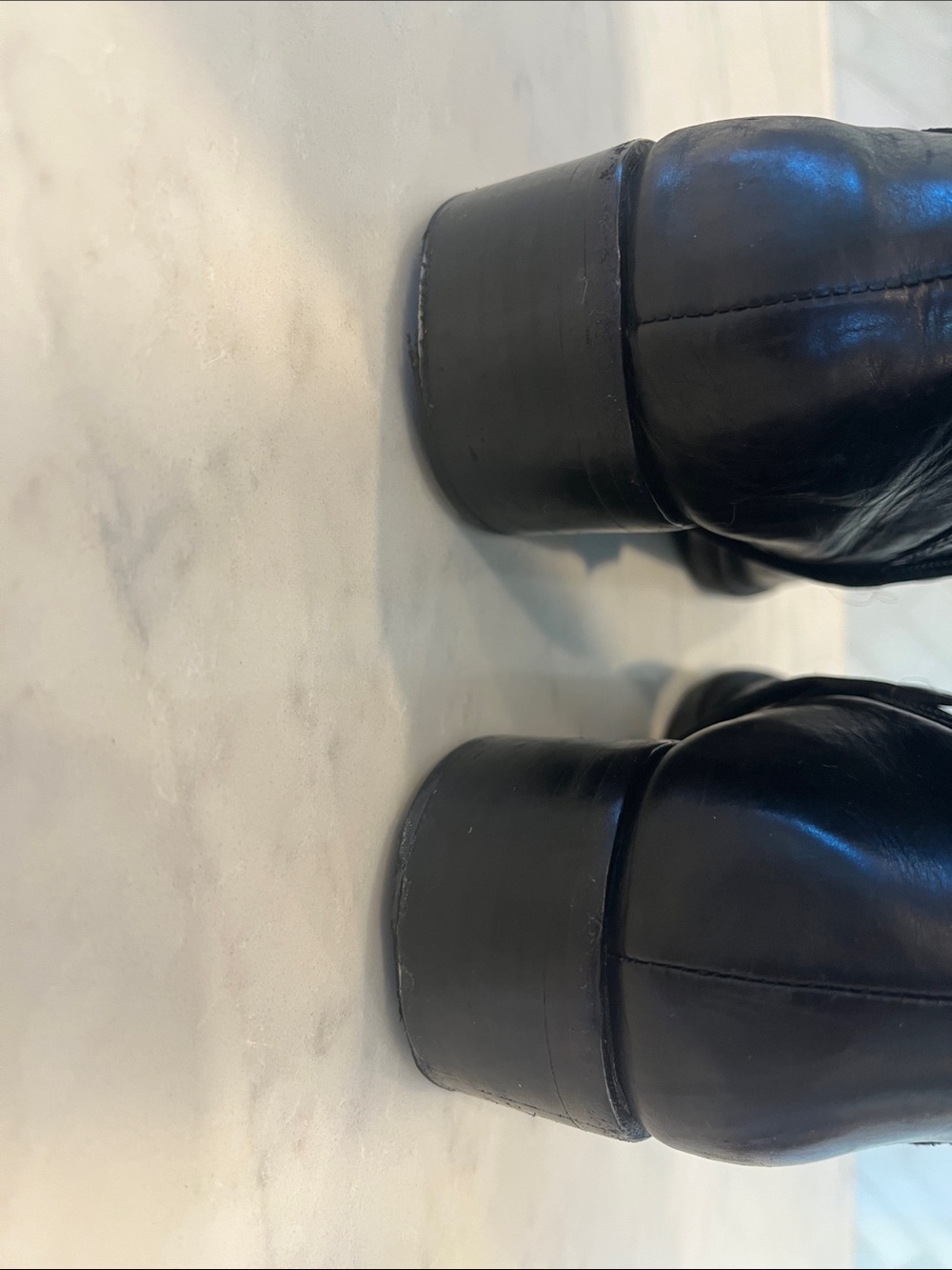 Via Spiga Black Tall Leather Riding Boots - Picture 5 of 8